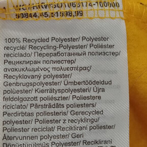 Helly Hansen Mens Yellow Size Large Polartec Fleece Pullover 1/4 Zip New Outdoor - Picture 12 of 12